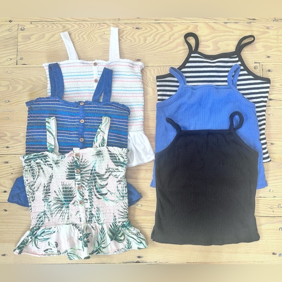 3/$15 Bundle of 6 Old Navy Tank Tops Girls 10-12 - Picture 2 of 6